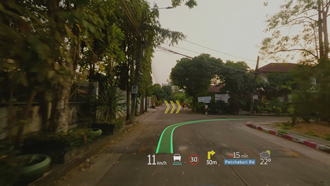 Example of AR navigation